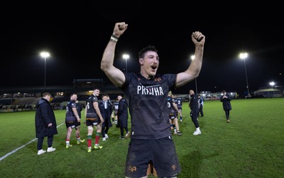 280226 - Ospreys v Ulster Rugby, United Rugby Championship - Ryan Smith of Ospreys at the end of the match