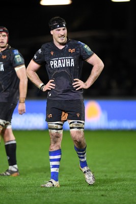 280226 - Ospreys v Ulster - United Rugby Championship - James Ratti of Ospreys