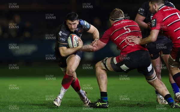 280226 - Ospreys v Ulster Rugby, United Rugby Championship - Owen Watkin of Ospreys looks to attack