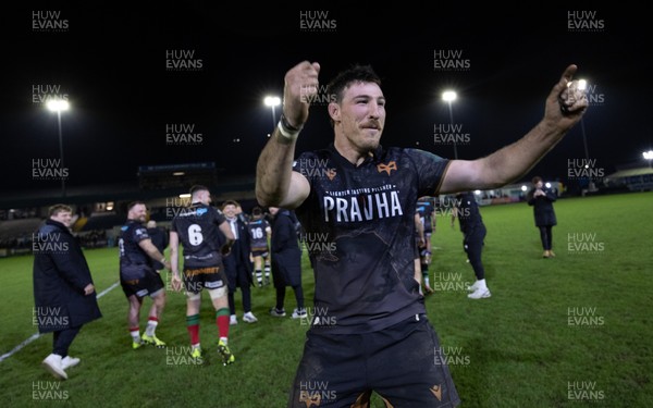 280226 - Ospreys v Ulster Rugby, United Rugby Championship - Ryan Smith of Ospreys at the end of the match