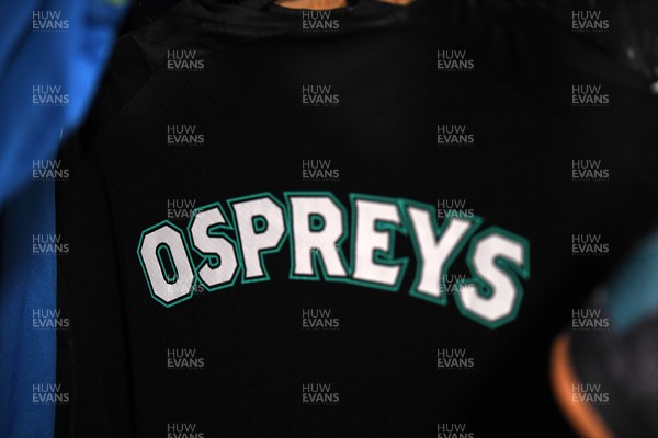 280226 - Ospreys v Ulster - United Rugby Championship - The Ospreys dressing room ahead of the match