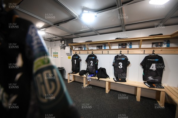 280226 - Ospreys v Ulster - United Rugby Championship - The Ospreys dressing room ahead of the match