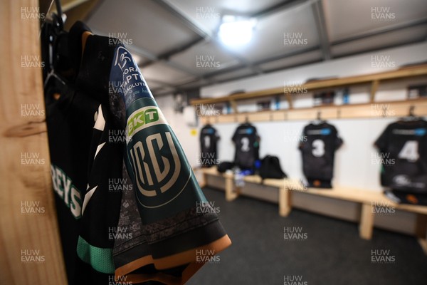280226 - Ospreys v Ulster - United Rugby Championship - The Ospreys dressing room ahead of the match