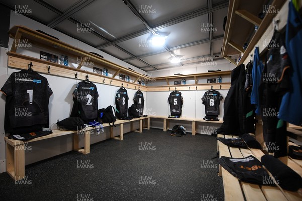 280226 - Ospreys v Ulster - United Rugby Championship - The Ospreys dressing room ahead of the match