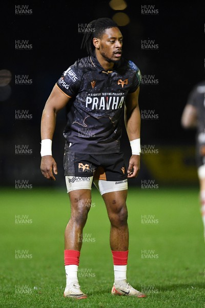 280226 - Ospreys v Ulster - United Rugby Championship - Dan Kasende of Ospreys