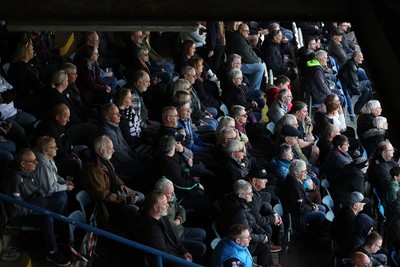 111025 - Ospreys v Zebre Parma - United Rugby Championship - Fans watch the game at Brewery Field