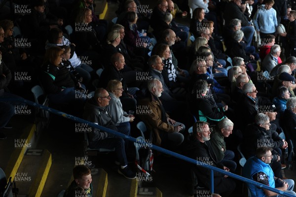 111025 - Ospreys v Zebre Parma - United Rugby Championship - Fans watch the game at Brewery Field