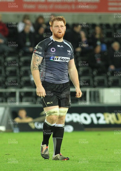 280315 - Ospreys v Zebre - GuinnessPro12 -Dan Baker of Ospreys