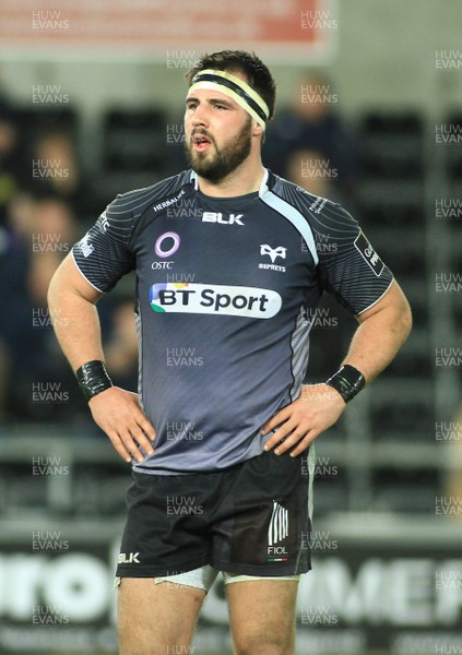 280315 - Ospreys v Zebre - GuinnessPro12 -Scott Baldwin of Ospreys