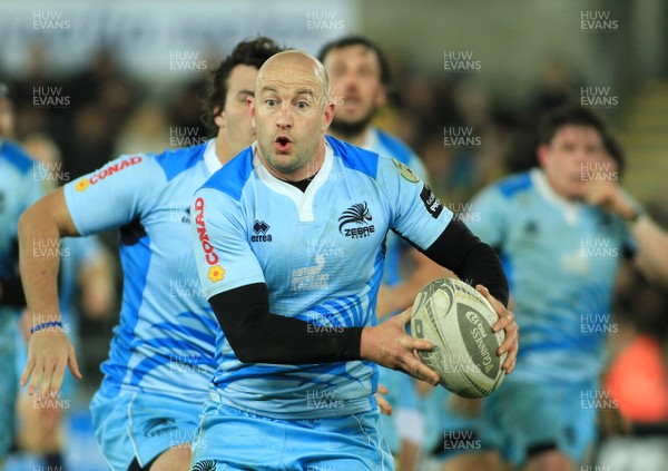 280315 - Ospreys v Zebre - GuinnessPro12 -Brendon Leonard of Zebre