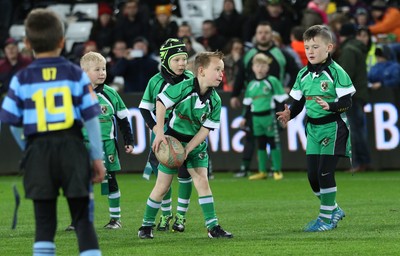 280315 - Ospreys v Zebre Rugby, Guinness PRO12 - Action from the Half Time Tag matches