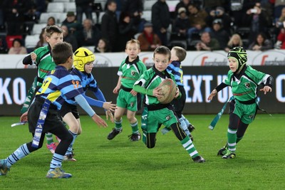 280315 - Ospreys v Zebre Rugby, Guinness PRO12 - Action from the Half Time Tag matches