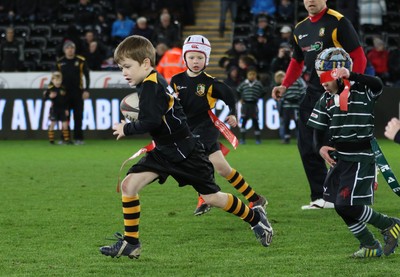 280315 - Ospreys v Zebre Rugby, Guinness PRO12 - Action from the Half Time Tag matches