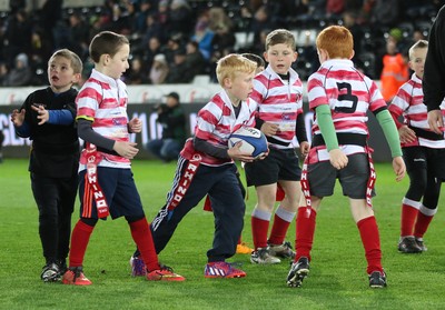 280315 - Ospreys v Zebre Rugby, Guinness PRO12 - Action from the Half Time Tag matches