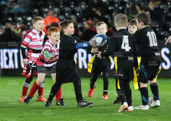 280315 - Ospreys v Zebre Rugby, Guinness PRO12 - Action from the Half Time Tag matches