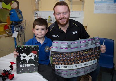 Ospreys Visit Princess of Wales Hospital 151214