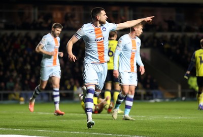 291225 - Oxford United v Swansea City - SkyBet Championship - Zan Vipotnik of Swansea City celebrates scoring a goal
