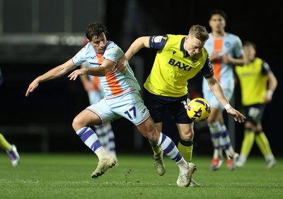 291225 - Oxford United v Swansea City - SkyBet Championship - Goncalo Franco of Swansea City is tackled by Brian De Keersmaecker of Oxford United 