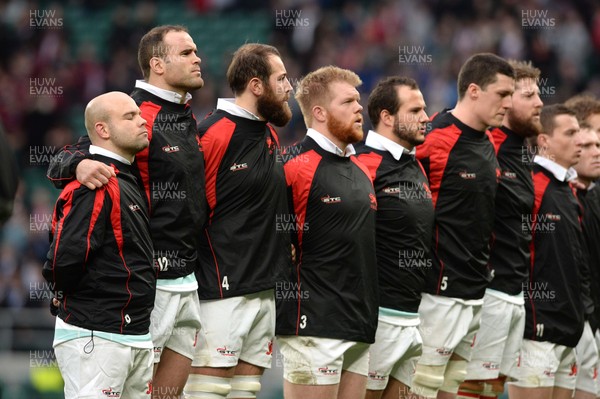 101215 - Oxford University v Cambridge University - The Varsity Match -Jamie Roberts of Cambridge University lines up for the national anthem