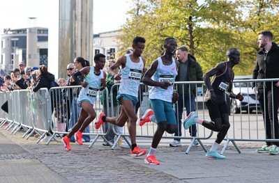 051025 - Oysho Cardiff Half Marathon - Runners make their way through Cardiff Bay as they take part in the Oysho Cardiff Half Marathon
