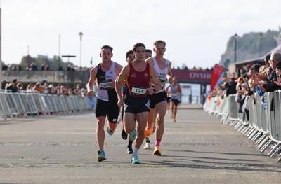 051025 - Oysho Cardiff Half Marathon - Runners make their way through Cardiff Bay as they take part in the Oysho Cardiff Half Marathon