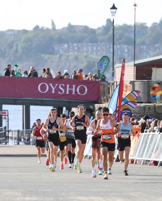 051025 - Oysho Cardiff Half Marathon - Runners make their way through Cardiff Bay as they take part in the Oysho Cardiff Half Marathon