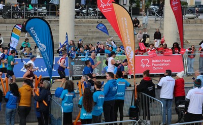 051025 - Oysho Cardiff Half Marathon - Runners make their way through Cardiff Bay as they take part in the Oysho Cardiff Half Marathon