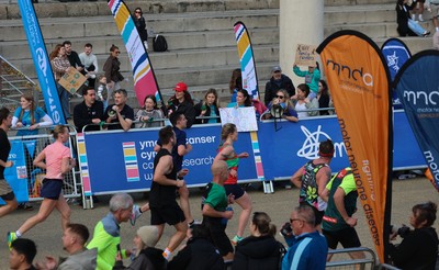 051025 - Oysho Cardiff Half Marathon - Runners make their way through Cardiff Bay as they take part in the Oysho Cardiff Half Marathon