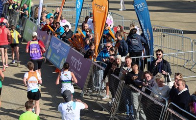 051025 - Oysho Cardiff Half Marathon - Runners make their way through Cardiff Bay as they take part in the Oysho Cardiff Half Marathon