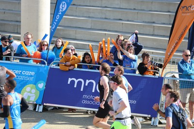 051025 - Oysho Cardiff Half Marathon - Runners make their way through Cardiff Bay as they take part in the Oysho Cardiff Half Marathon