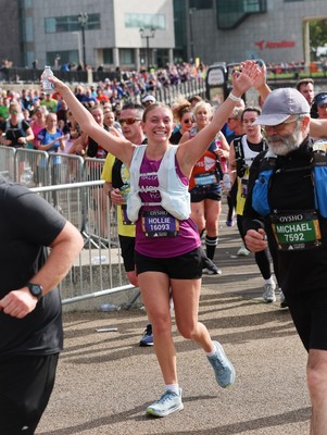 051025 - Oysho Cardiff Half Marathon - Runners make their way through Cardiff Bay as they take part in the Oysho Cardiff Half Marathon