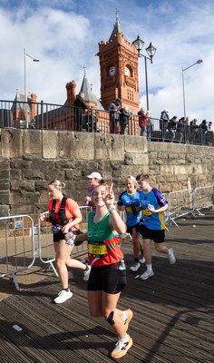 051025 - Oysho Cardiff Half Marathon - Runners make their way through Cardiff Bay as they take part in the Oysho Cardiff Half Marathon