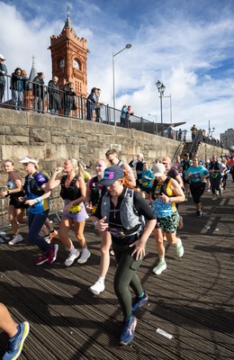 051025 - Oysho Cardiff Half Marathon - Runners make their way through Cardiff Bay as they take part in the Oysho Cardiff Half Marathon