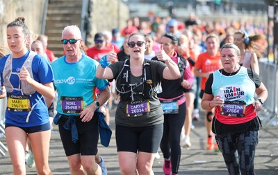 051025 - Oysho Cardiff Half Marathon - Runners make their way through Cardiff Bay as they take part in the Oysho Cardiff Half Marathon