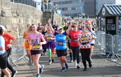 051025 - Oysho Cardiff Half Marathon - Runners make their way through Cardiff Bay as they take part in the Oysho Cardiff Half Marathon