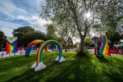 051025 - Oysho Cardiff Half Marathon - Rainbow Roundabout