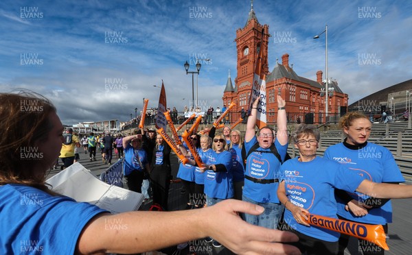 051025 - Oysho Cardiff Half Marathon - Runners make their way through Cardiff Bay as they take part in the Oysho Cardiff Half Marathon