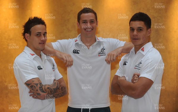 23.11.09 - Australia Rugby Team Announcement - Uncapped Australia players Richard Kingi, Luke Morahan and Matt Toomua who has been named as in the side to play Cardiff Blues tomorrow(tues) 