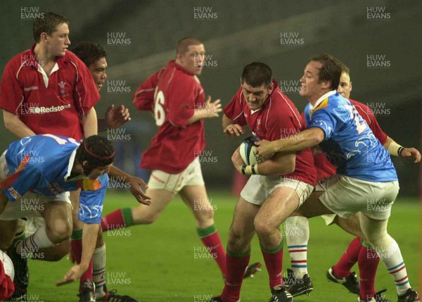 130601 - Pacific Barbarians v Wales -Andy Lloyd is caught by Boyd Gillespie