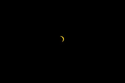120826 - Solar Eclipse 2026 - Picture shows the Partial Solar Eclipse taking place in Wales