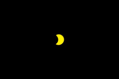 120826 - Solar Eclipse 2026 - Picture shows the Partial Solar Eclipse taking place in Wales