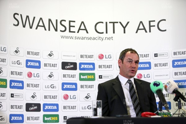 050117 - New Swansea City City Head Coach Paul Clement talks to the media at his first Press Conference by Chris Fairweather/Huw Evans Agency