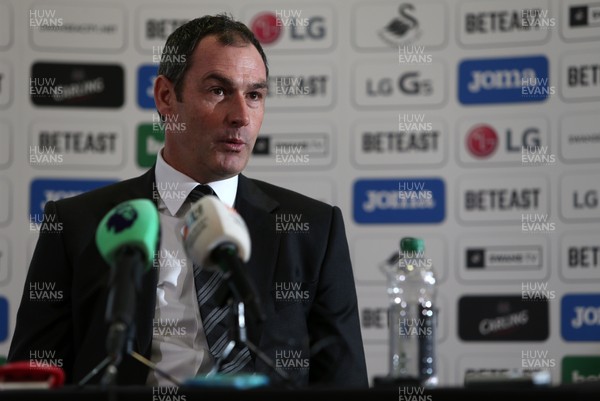 050117 - New Swansea City City Head Coach Paul Clement talks to the media at his first Press Conference by Chris Fairweather/Huw Evans Agency