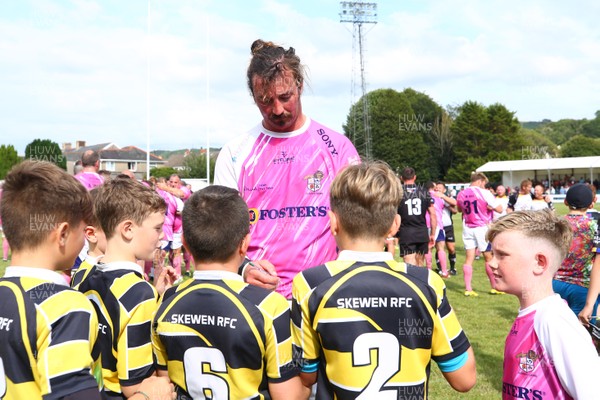270719 - Paul James Testimonial -  Fans meet the players after the final whistle as the Paul James Select XV take on A Classic Lions XV