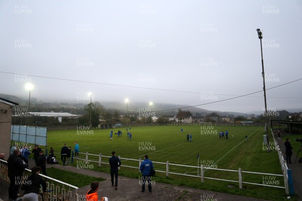 181017 - Caerau v Pontyclun - Welsh Football League Division 3 - Picture shows a general view of the ground