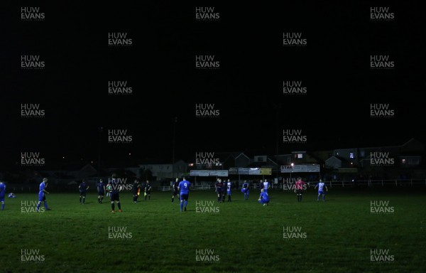 181017 - Caerau v Pontyclun - Welsh Football League Division 3 - The game is called off after the flood lights fail