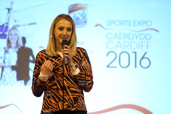 240316 - Paula Radcliffe talks at the Expo - Motorpoint Arena -