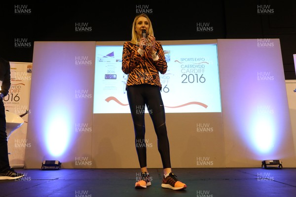 240316 - Paula Radcliffe talks at the Expo - Motorpoint Arena -