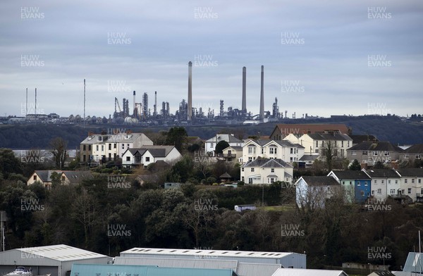 030221 - Picture shows the Pembroke Oil Refinery based on the Welsh coast at Pembroke Dock