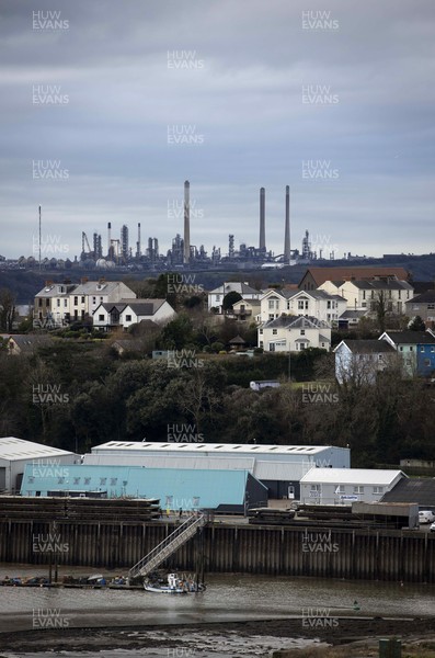 030221 - Picture shows the Pembroke Oil Refinery based on the Welsh coast at Pembroke Dock